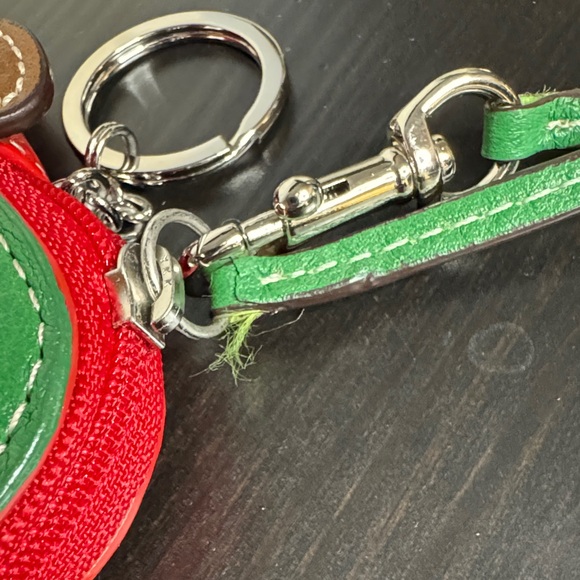 Coach Red Apple Keychain/Wristlet - Picture 8 of 11